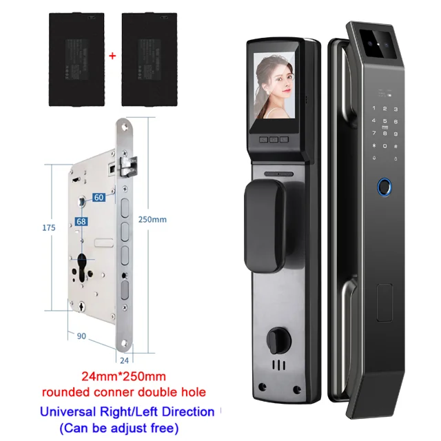 3D Face Recognition Unlock Digital Door Lock With Camera FIngerprint Password Unlock Keyless Electronic Door Lock - Image 10