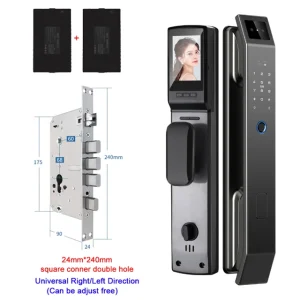 3D Face Recognition Unlock Digital Door Lock With Camera FIngerprint Password Unlock Keyless Electronic Door Lock - Thumbnail Image 8