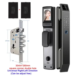 3D Face Recognition Unlock Digital Door Lock With Camera FIngerprint Password Unlock Keyless Electronic Door Lock - Thumbnail Image 7