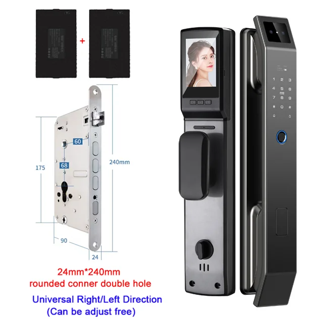 3D Face Recognition Unlock Digital Door Lock With Camera FIngerprint Password Unlock Keyless Electronic Door Lock - Image 9