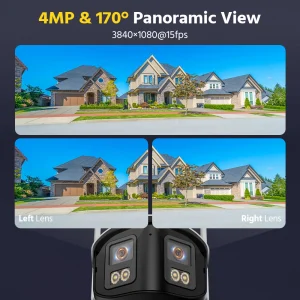 ANNKE Wireless Security Camera System 4CH NVR 4MP Dual Lens WiFi6 Outdoor CCTV Kit Home Surveillance with Alexa - Thumbnail Image 3