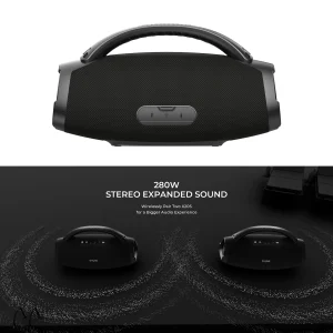 W-KING X20S Bluetooth Speaker w/Strap140W RMS Massive Bass Party Boombox IPX7 Waterproof Speaker Loud Outdoor Portable Sound Box - Thumbnail Image 2