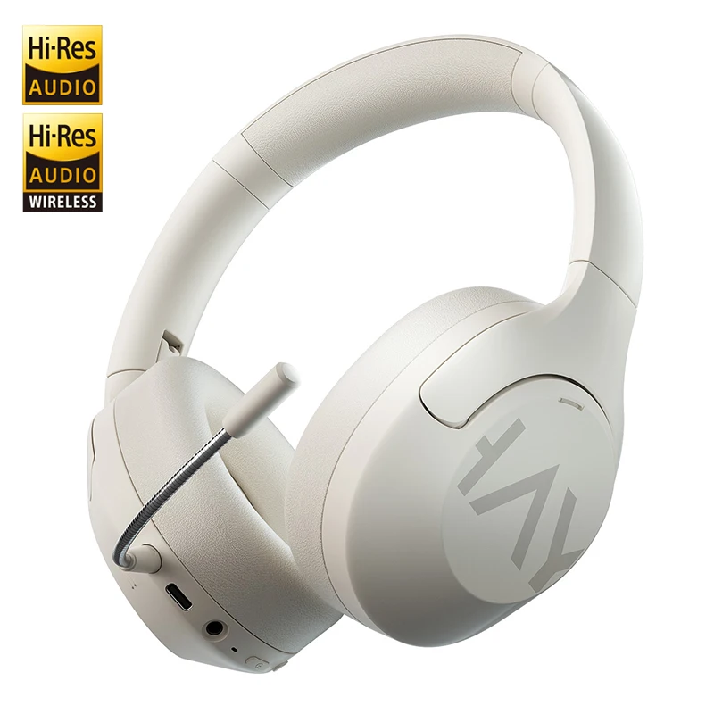 HAYLOU S30 Wireless Bluetooth 5.4 Headphones 43dB Adaptive Noise Cancelling Headsets 40mm Driver 80H Playtime Earphones - Image 1