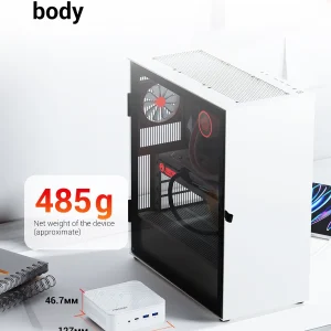 FIREBAT AM02 Mini PC AMD Ryzen 7 H255 DDR5 16GB RAM M.2 PCIe 512GB SSD WiFi6 BT5.2 1000M LAN Windows11 Desktop Computer - Thumbnail Image 5