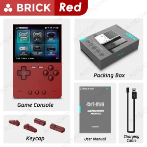 TRIMUI BRICK Handheld Game Console 3.2'' IPS Screen Linux System Trimui UI Metal Back Panel Key LED Lighting Free Keycap Gifts - Thumbnail Image 8