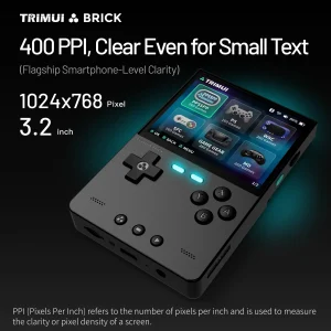 TRIMUI BRICK Handheld Game Console 3.2'' IPS Screen Linux System Trimui UI Metal Back Panel Key LED Lighting Free Keycap Gifts - Thumbnail Image 4
