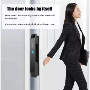 3D Face Recognition Unlock Digital Door Lock With Camera FIngerprint Password Unlock Keyless Electronic Door Lock - Thumbnail Image 5
