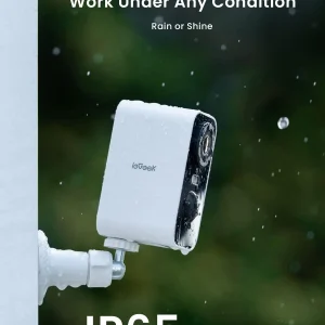 ieGeek 2K Wireless Security Camera Outdoor Colorful Night Vision, Rechargeable Battery CCTV Camera Systems, WiFi Home - Thumbnail Image 3