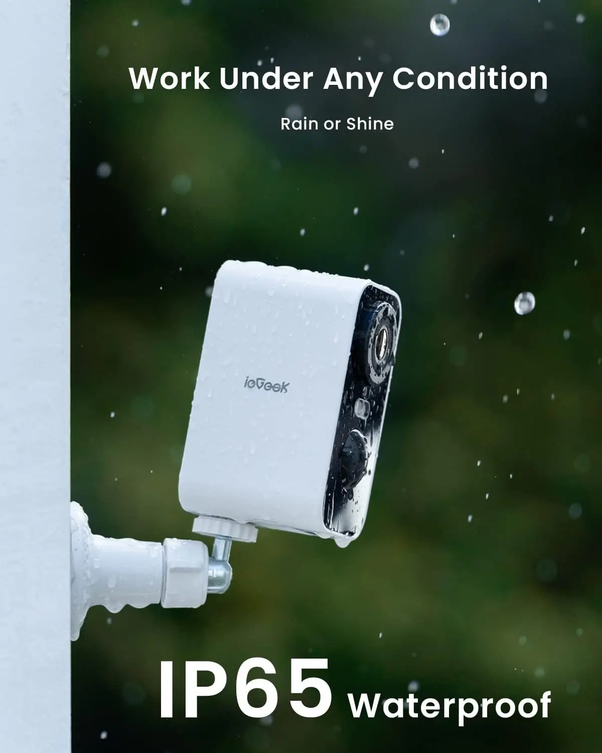 ieGeek 2K Wireless Security Camera Outdoor Colorful Night Vision, Rechargeable Battery CCTV Camera Systems, WiFi Home - Image 3
