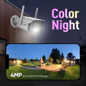 ANNKE Wireless Security Camera System 4CH NVR 4MP Dual Lens WiFi6 Outdoor CCTV Kit Home Surveillance with Alexa - Thumbnail Image 4