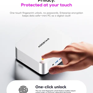 Aoostar Maco 6850H Mini Pc, Amd Ryzen 7 Pro 6850H 8C16T, 24Gb Lpddr5, 1Tb Pcie 4.0 Ssd, Hdmi+Dp+Usb4, Wifi 6, 2.5g Lan, Windows 11 Pro - Thumbnail Image 4