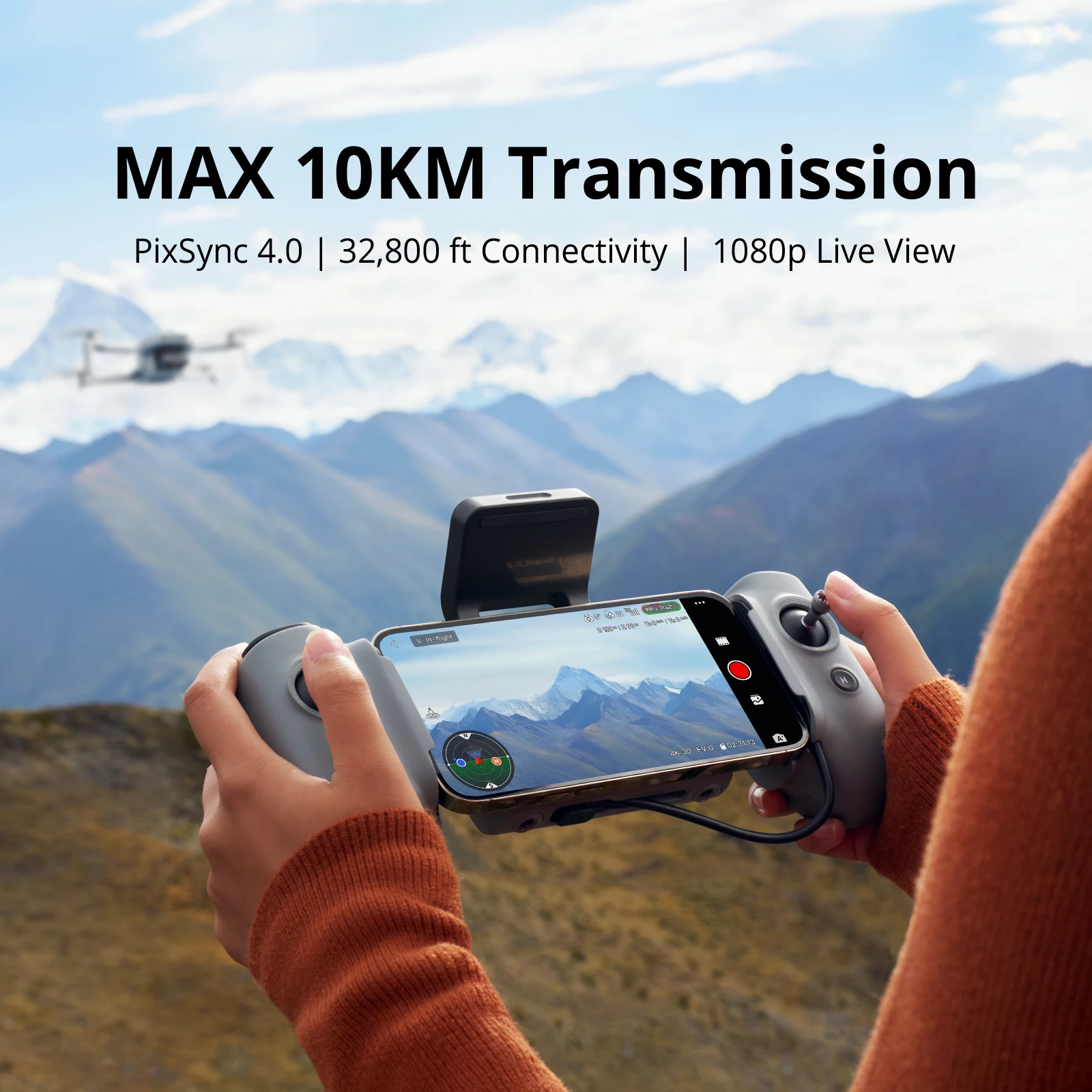 Potensic ATOM 2 Camera Drone, 4K HDR Video, 8K Photo, 3-Axis Gimbal,Under 249g, Vertical Shooting,10-KM, AI Night Shot, AI Track - Image 4
