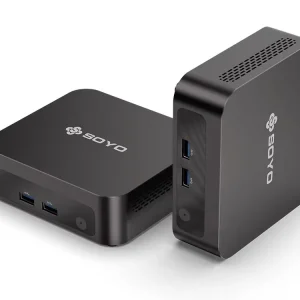 SOYO Mini PC Y5 PLUS Intel I7 4th Gen 8GB RAM 128GB ROM Y5 Air I5 4th GenWindows 11 Pro WiFi BT4.2 Office Desktop Computer HDMI*2 RJ45*1 USB3.0*4 3.3GHZ 4K 60fps UHD Graphics 5000 HDMI VGA Dual Display Silent Cooling VESA Mount - Thumbnail Image 9