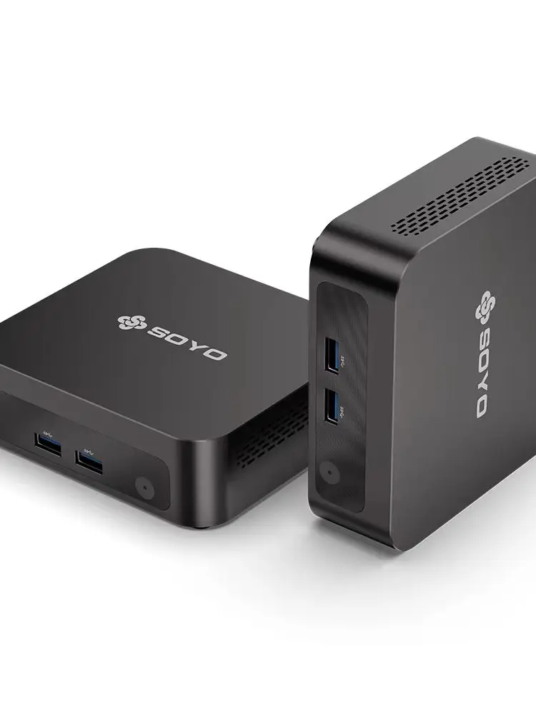 SOYO Mini PC Y5 PLUS Intel I7 4th Gen 8GB RAM 128GB ROM Y5 Air I5 4th GenWindows 11 Pro WiFi BT4.2 Office Desktop Computer HDMI*2 RJ45*1 USB3.0*4 3.3GHZ 4K 60fps UHD Graphics 5000 HDMI VGA Dual Display Silent Cooling VESA Mount - Image 9