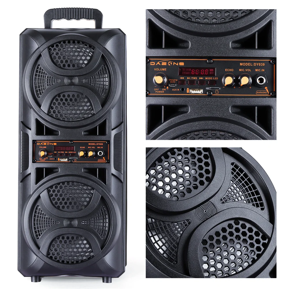 Portable 3000W Bluetooth Speaker Subwoofer Heavy Bass Sound System Party DJ karaoke Remote &MIC - Image 4