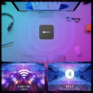 SOYO Mini PC Y5 PLUS Intel I7 4th Gen 8GB RAM 128GB ROM Y5 Air I5 4th GenWindows 11 Pro WiFi BT4.2 Office Desktop Computer HDMI*2 RJ45*1 USB3.0*4 3.3GHZ 4K 60fps UHD Graphics 5000 HDMI VGA Dual Display Silent Cooling VESA Mount - Thumbnail Image 6