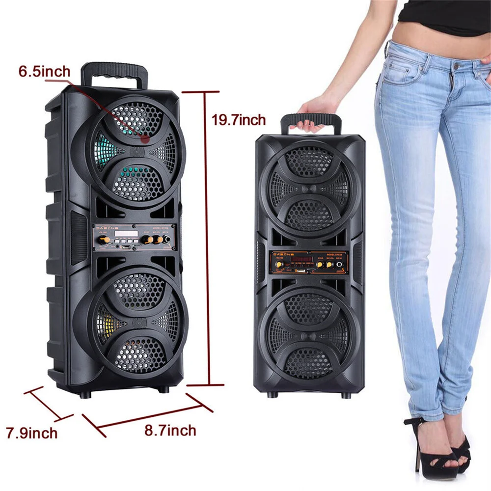 Portable 3000W Bluetooth Speaker Subwoofer Heavy Bass Sound System Party DJ karaoke Remote &MIC - Image 5